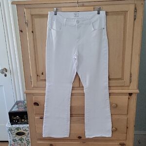 Women's White Flare Jeans